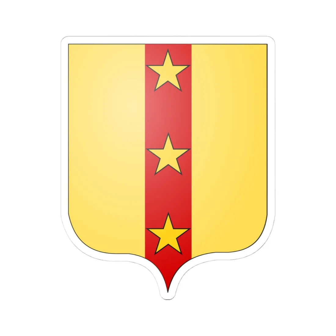 CoA Petrone Petroni family (Italy) (Coat of Arms) STICKER Vinyl Kiss-Cut Decal 4 Inch White - The Sticker Space