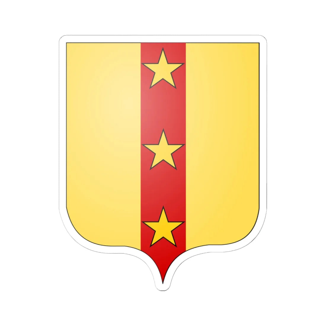 CoA Petrone Petroni family (Italy) (Coat of Arms) STICKER Vinyl Kiss-Cut Decal 6 Inch White - The Sticker Space