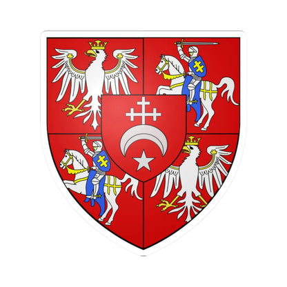 COA polish king Michel Wisniowiecki (Lithuania) (Coat of Arms) STICKER Vinyl Kiss-Cut Decal 2 Inch White - The Sticker Space