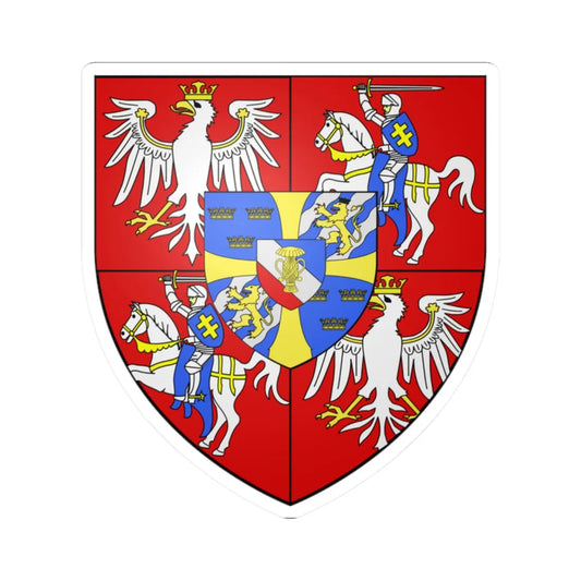 COA polish king Vasa (Lithuania) (Coat of Arms) STICKER Vinyl Kiss-Cut Decal 2 Inch White - The Sticker Space