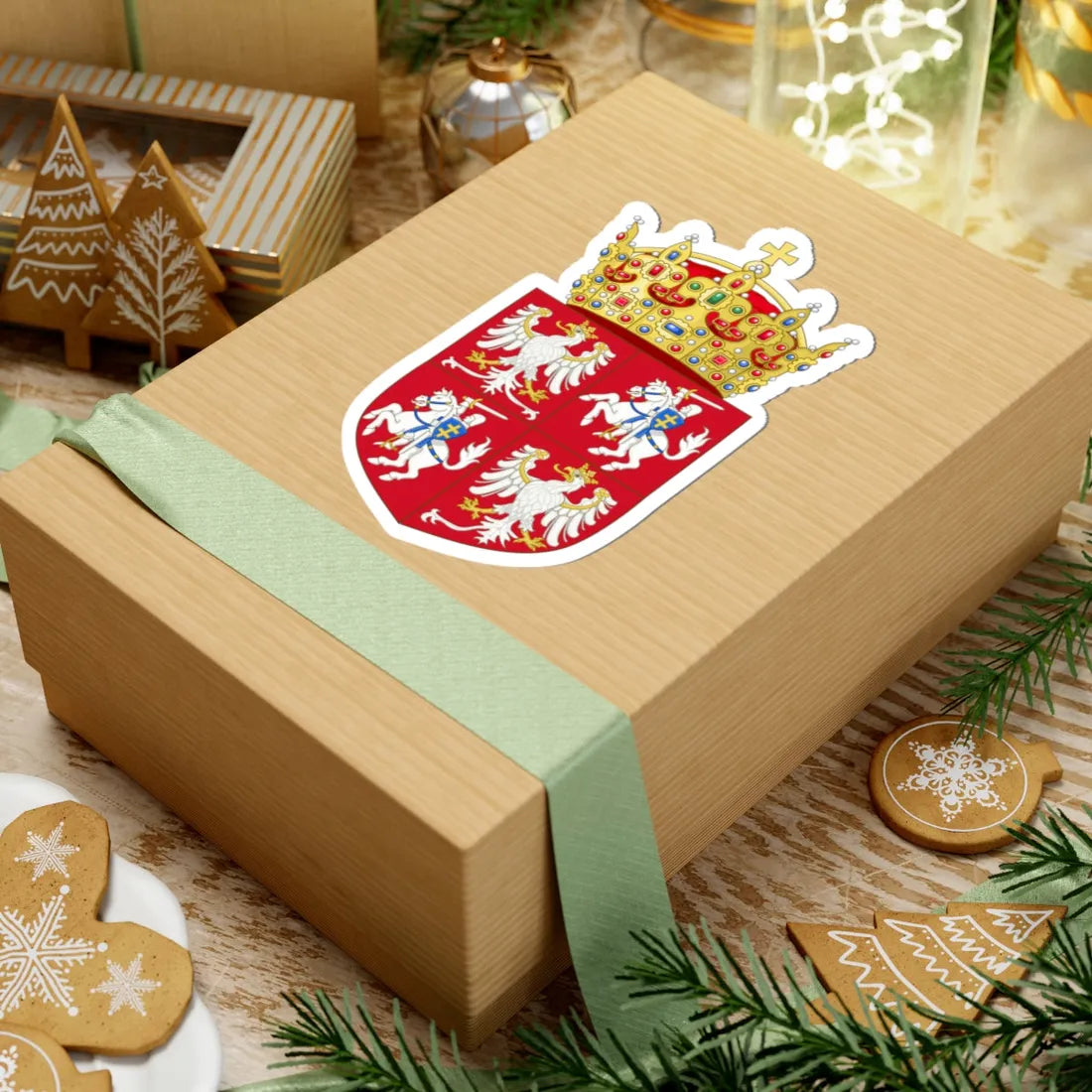 COA Polish-Lithuanian Commonwealth (Lithuania) (Coat of Arms) STICKER Vinyl Kiss-Cut Decal - The Sticker Space