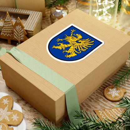 COA Pomerania-Stargard Iberian style shield white (Poland) (Coat of Arms) STICKER Vinyl Kiss-Cut Decal - The Sticker Space