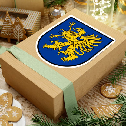 COA Pomerania-Stargard Iberian style shield white (Poland) (Coat of Arms) STICKER Vinyl Kiss-Cut Decal - The Sticker Space