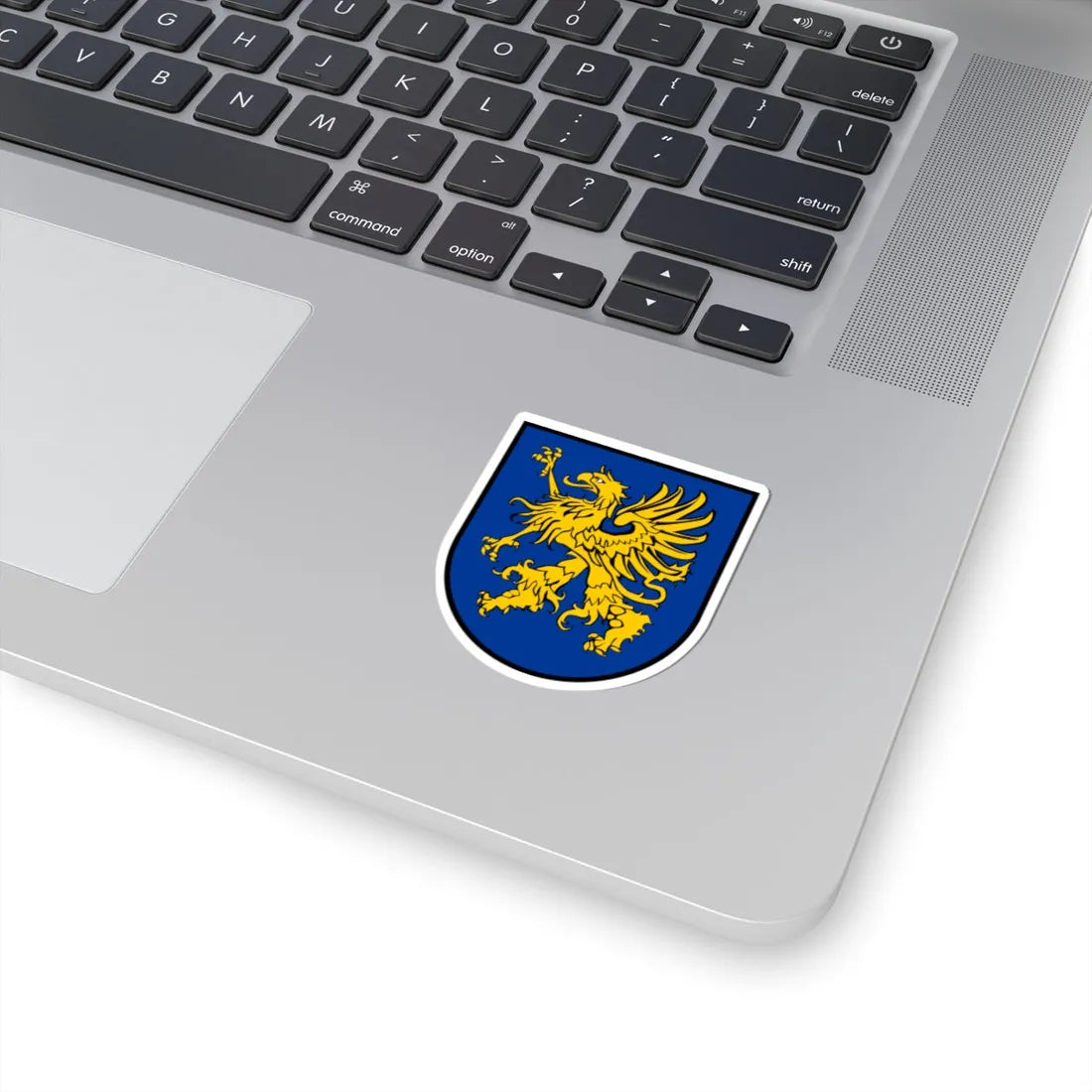 COA Pomerania-Stargard Iberian style shield white (Poland) (Coat of Arms) STICKER Vinyl Kiss-Cut Decal - The Sticker Space