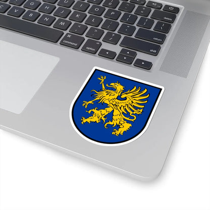 COA Pomerania-Stargard Iberian style shield white (Poland) (Coat of Arms) STICKER Vinyl Kiss-Cut Decal - The Sticker Space