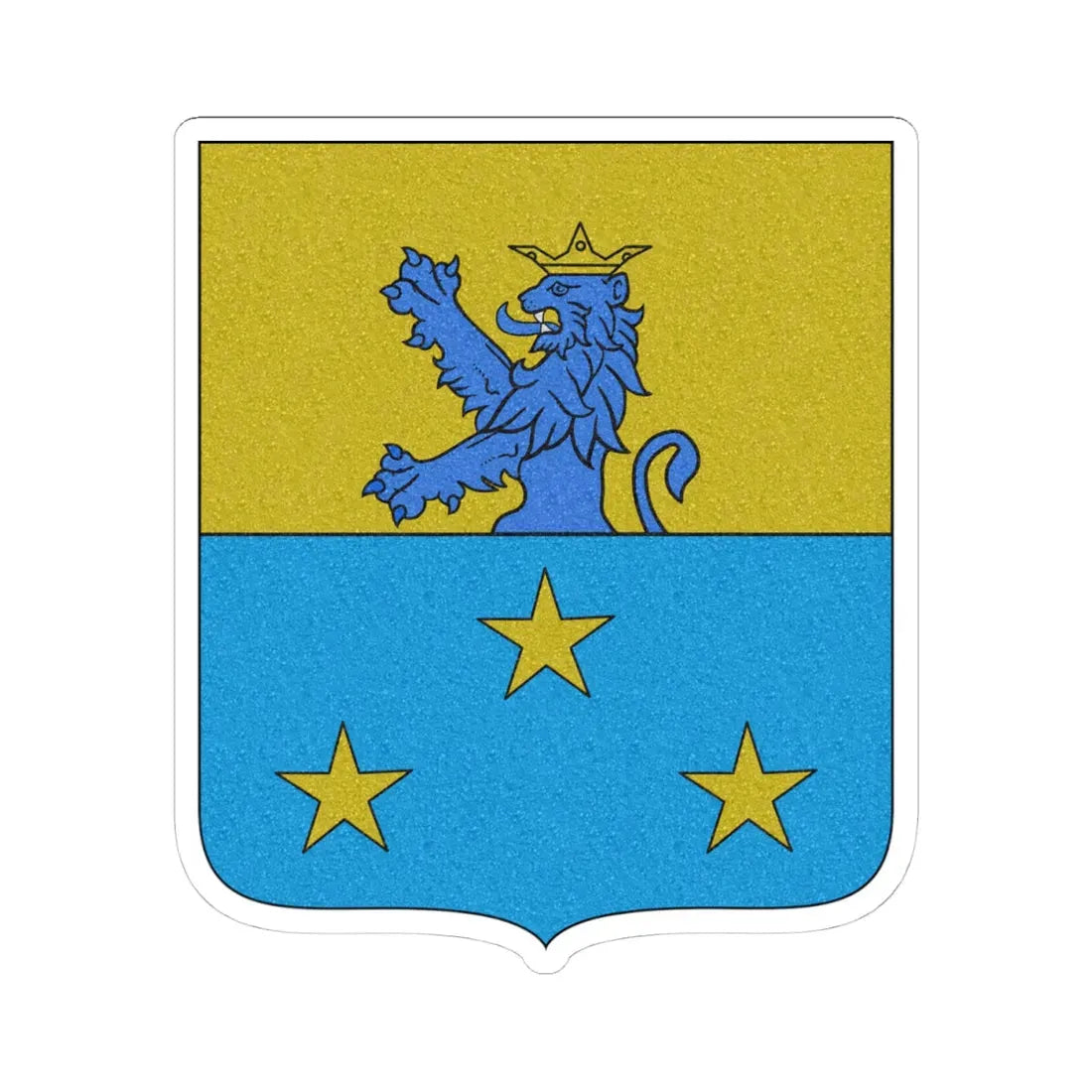 CoA Provaglio family Brescia Lombardia Italy 2 (Italy) (Coat of Arms) STICKER Vinyl Kiss-Cut Decal 4 Inch White - The Sticker Space