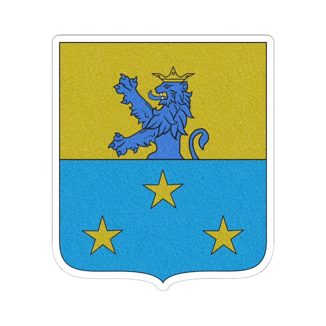 CoA Provaglio family Brescia Lombardia Italy 2 (Italy) (Coat of Arms) STICKER Vinyl Kiss-Cut Decal 6 Inch White - The Sticker Space