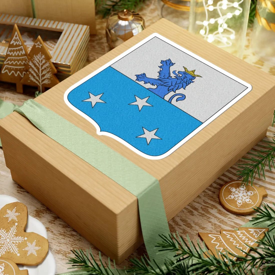 CoA Provaglio family Brescia Lombardia Italy 3 (Italy) (Coat of Arms) STICKER Vinyl Kiss-Cut Decal - The Sticker Space