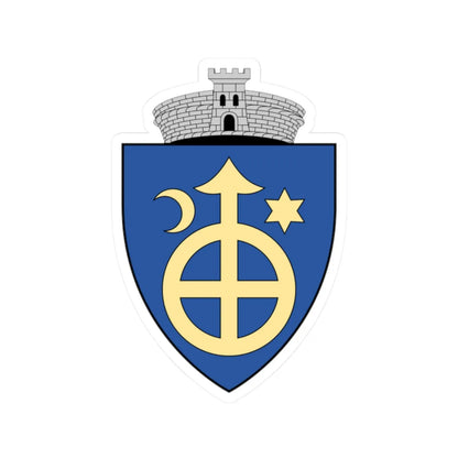 Coa Romania Town Arbore (Oman) (Coat of Arms) STICKER Vinyl Kiss-Cut Decal 2 Inch White - The Sticker Space
