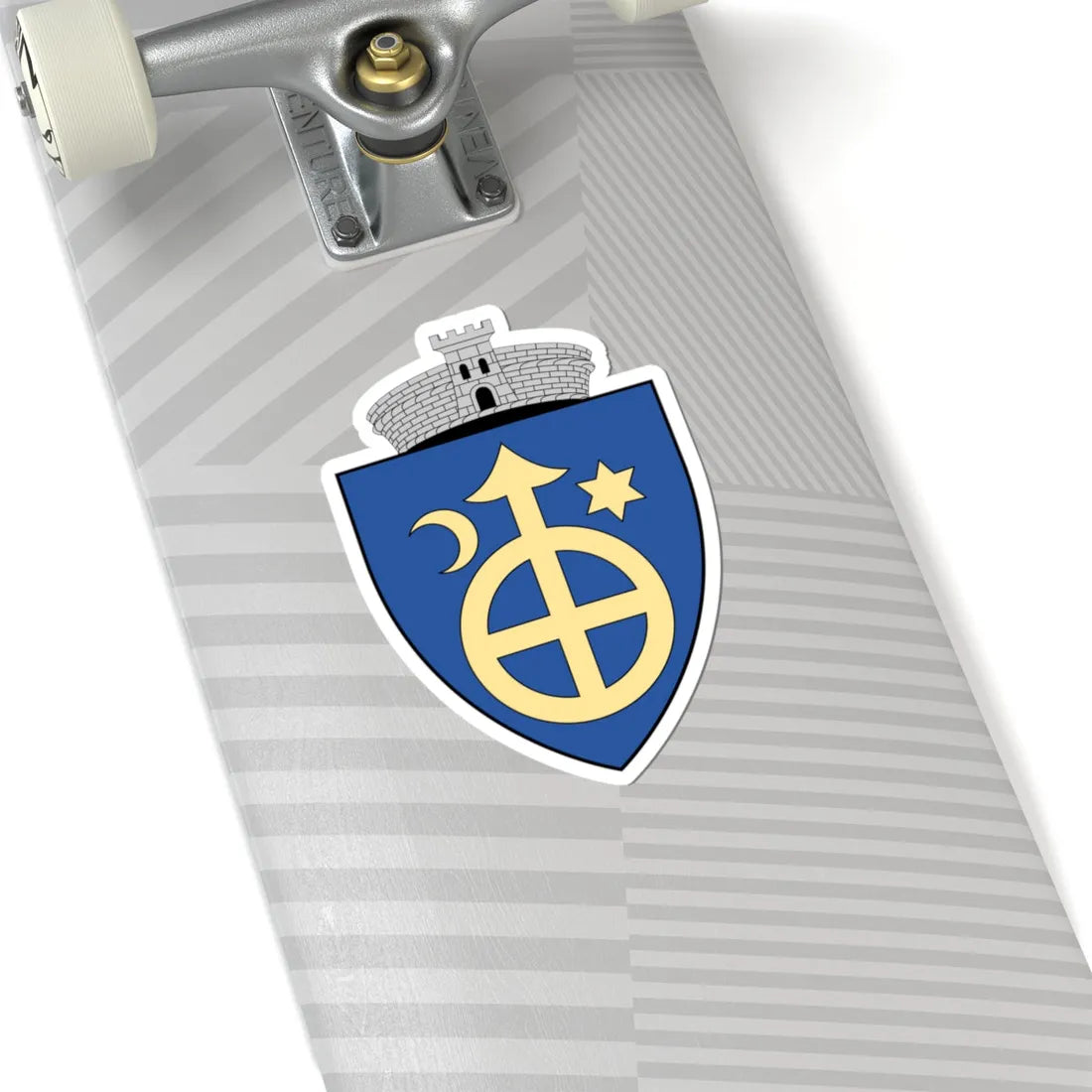 Coa Romania Town Arbore (Oman) (Coat of Arms) STICKER Vinyl Kiss-Cut Decal - The Sticker Space