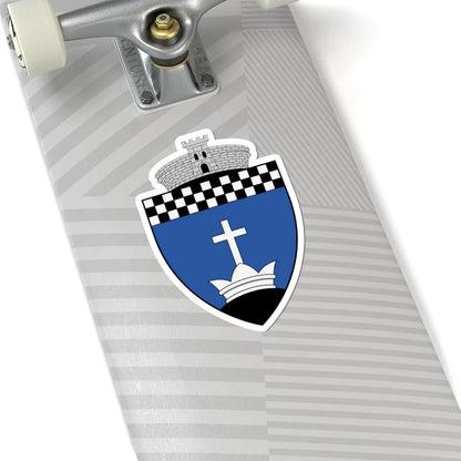 Coa Romania Town Balta Doamnei (Oman) (Coat of Arms) STICKER Vinyl Kiss-Cut Decal - The Sticker Space