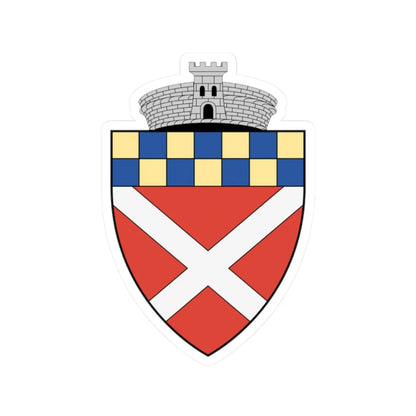 Coa Romania Town Bácsi (Oman) (Coat of Arms) STICKER Vinyl Kiss-Cut Decal 2 Inch White - The Sticker Space