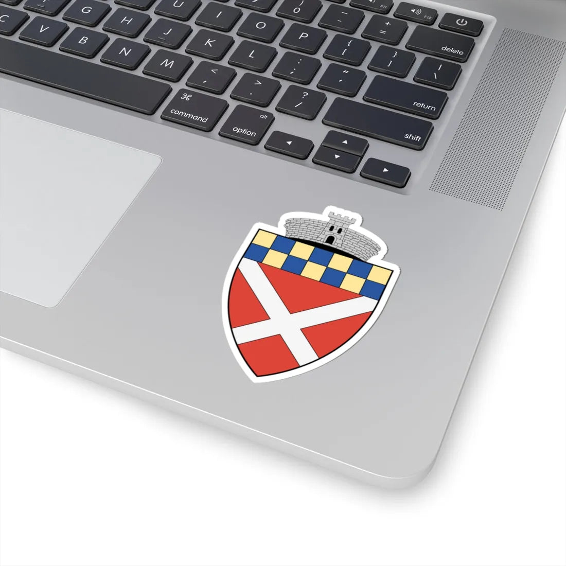 Coa Romania Town Bácsi (Oman) (Coat of Arms) STICKER Vinyl Kiss-Cut Decal - The Sticker Space