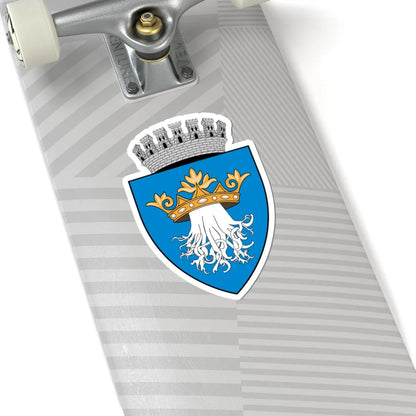 Coa Romania Town Brassó History (Oman) (Coat of Arms) STICKER Vinyl Kiss-Cut Decal - The Sticker Space