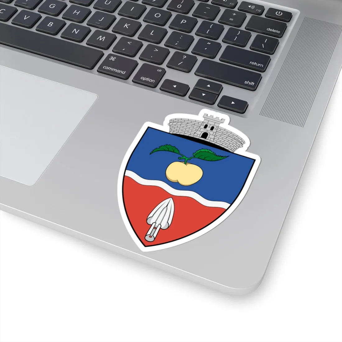 Coa Romania Town Bátos (Oman) (Coat of Arms) STICKER Vinyl Kiss-Cut Decal - The Sticker Space