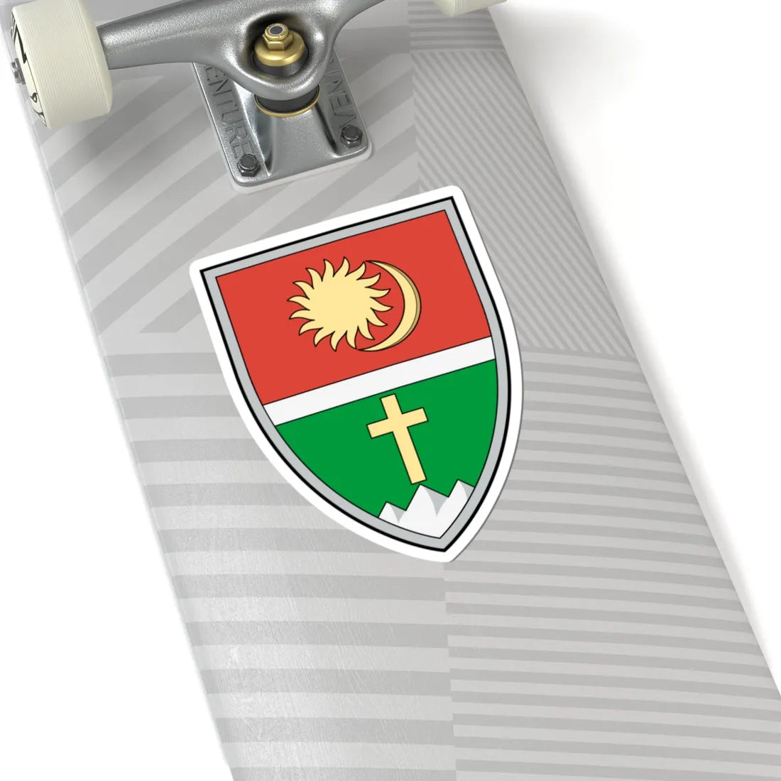 Coa Romania Town Csíkszentdomokos (Oman) (Coat of Arms) STICKER Vinyl Kiss-Cut Decal - The Sticker Space