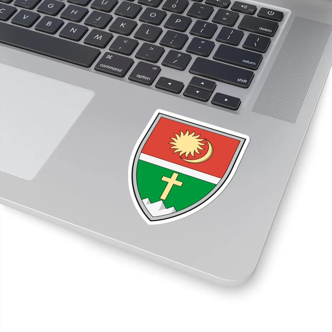 Coa Romania Town Csíkszentdomokos (Oman) (Coat of Arms) STICKER Vinyl Kiss-Cut Decal - The Sticker Space