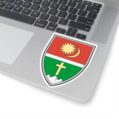 Coa Romania Town Csíkszentdomokos (Oman) (Coat of Arms) STICKER Vinyl Kiss-Cut Decal - The Sticker Space