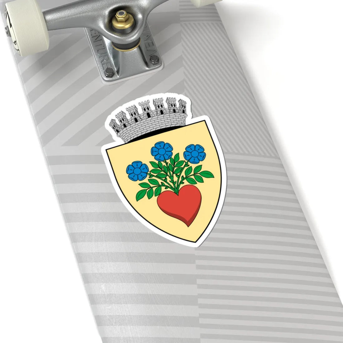 Coa Romania Town Csíkszereda 2 (Oman) (Coat of Arms) STICKER Vinyl Kiss-Cut Decal - The Sticker Space
