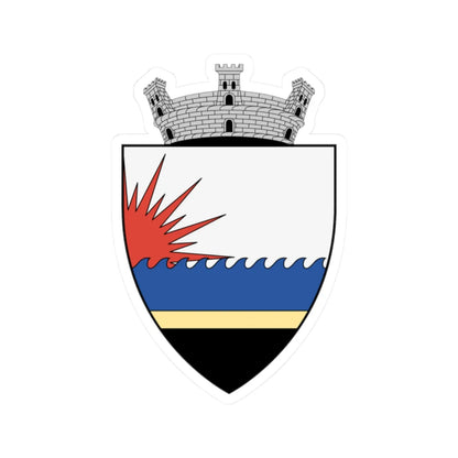 Coa Romania Town Eforie History (Oman) (Coat of Arms) STICKER Vinyl Kiss-Cut Decal 2 Inch White - The Sticker Space