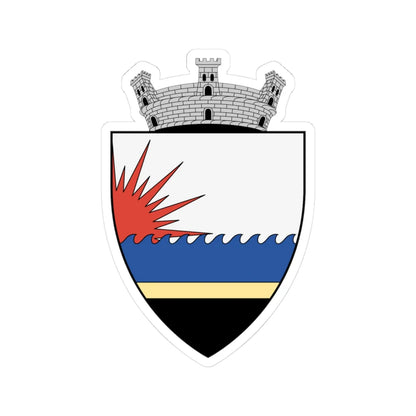 Coa Romania Town Eforie History (Oman) (Coat of Arms) STICKER Vinyl Kiss-Cut Decal 3 Inch White - The Sticker Space