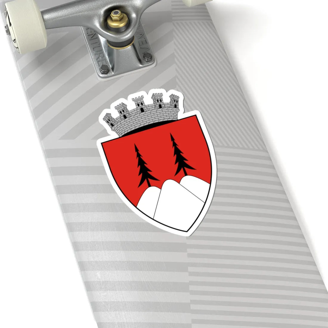 Coa Romania Town Falticsén History (Oman) (Coat of Arms) STICKER Vinyl Kiss-Cut Decal - The Sticker Space