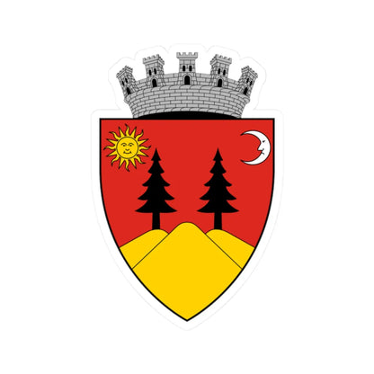 Coa Romania Town Falticsén (Oman) (Coat of Arms) STICKER Vinyl Kiss-Cut Decal 2 Inch White - The Sticker Space