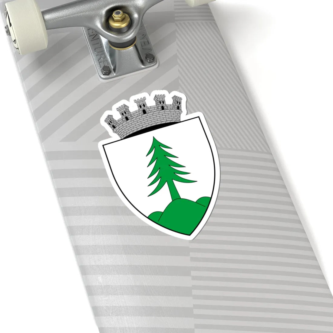 Coa Romania Town Gyergyószentmiklós 3 (Oman) (Coat of Arms) STICKER Vinyl Kiss-Cut Decal - The Sticker Space
