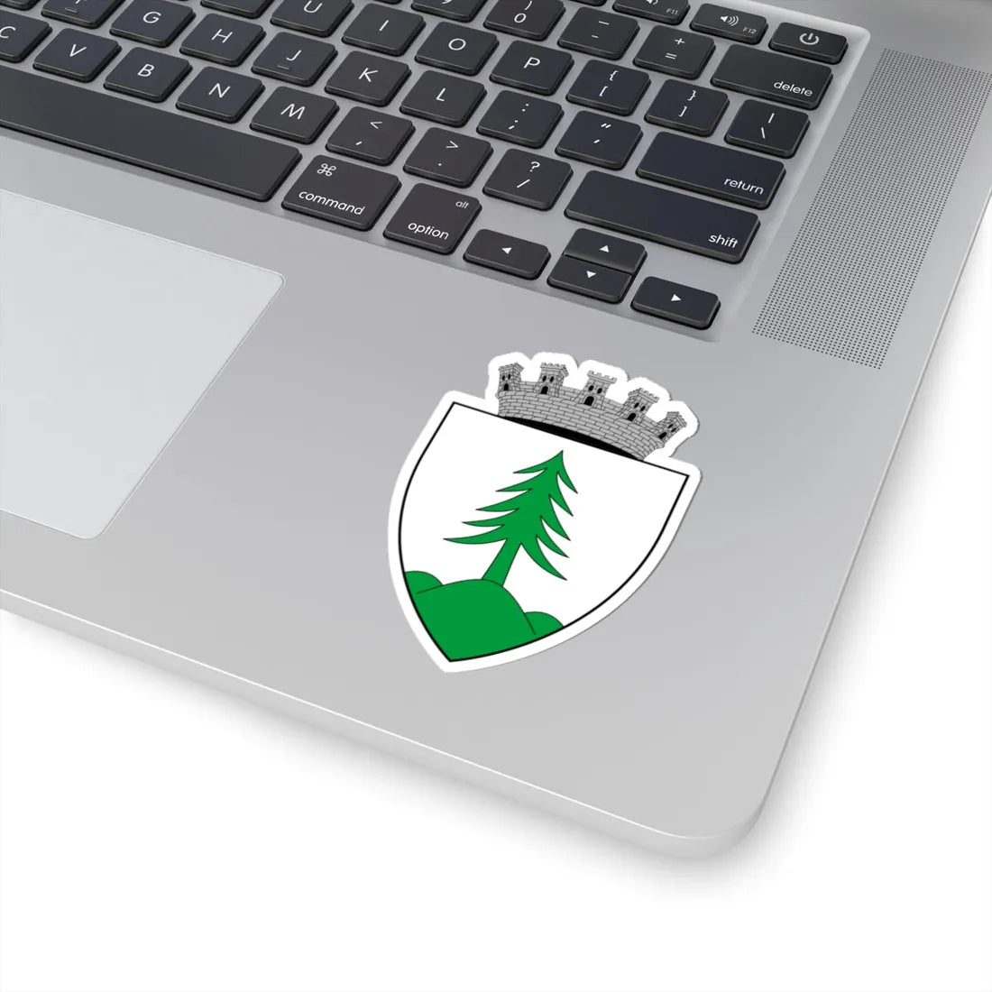 Coa Romania Town Gyergyószentmiklós 3 (Oman) (Coat of Arms) STICKER Vinyl Kiss-Cut Decal - The Sticker Space