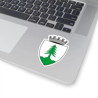 Coa Romania Town Gyergyószentmiklós 3 (Oman) (Coat of Arms) STICKER Vinyl Kiss-Cut Decal - The Sticker Space