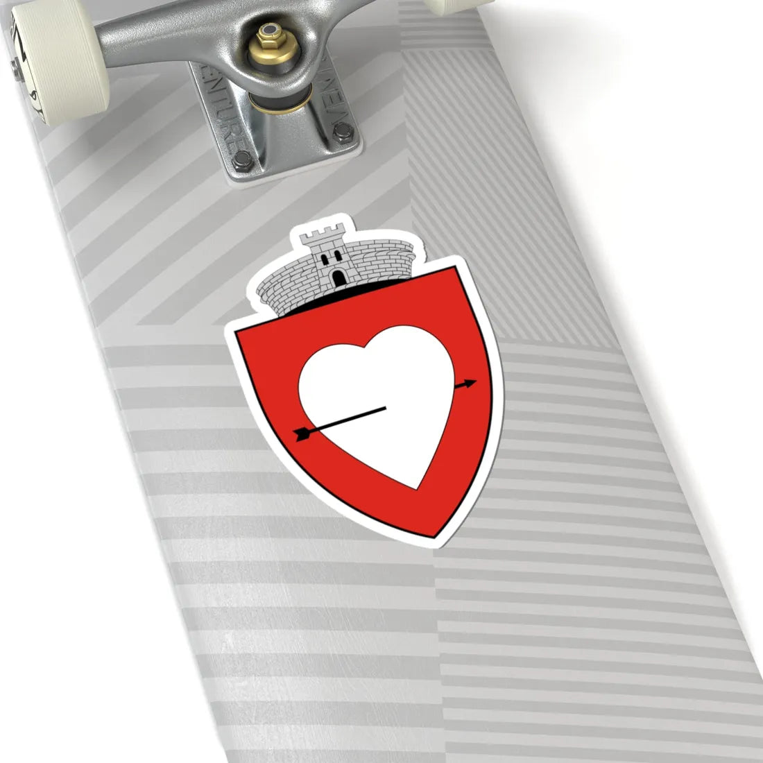 Coa Romania Town Laudonfalva (Oman) (Coat of Arms) STICKER Vinyl Kiss-Cut Decal - The Sticker Space