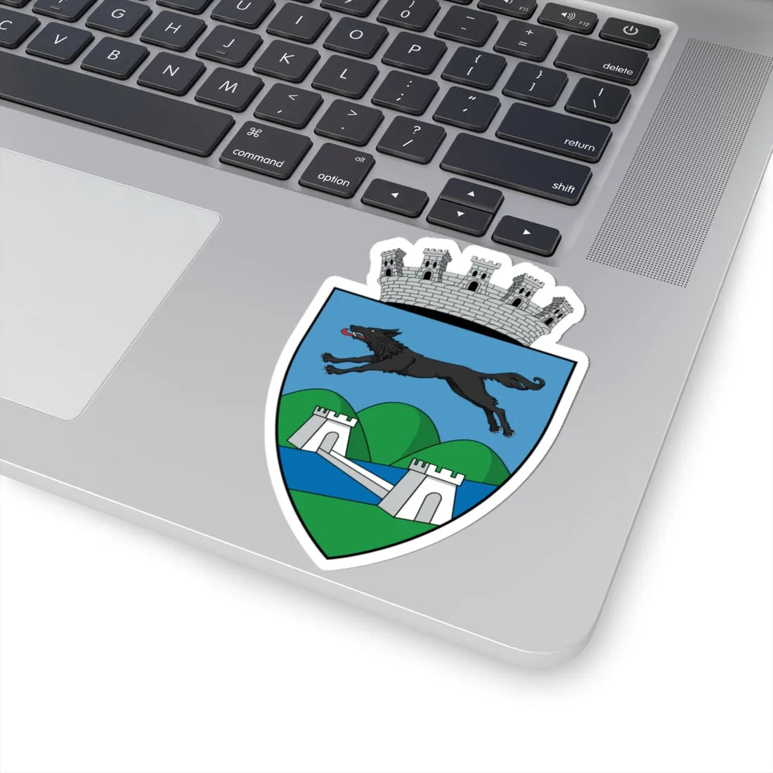 Coa Romania Town Lugos History 2 (Oman) (Coat of Arms) STICKER Vinyl Kiss-Cut Decal - The Sticker Space