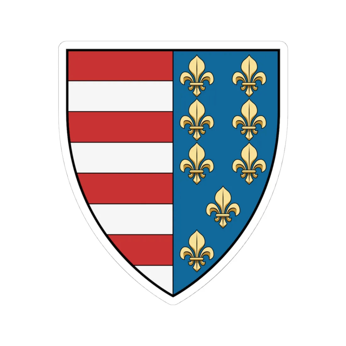 Coa Romania Town Nagysink (Oman) (Coat of Arms) STICKER Vinyl Kiss-Cut Decal 4 Inch White - The Sticker Space