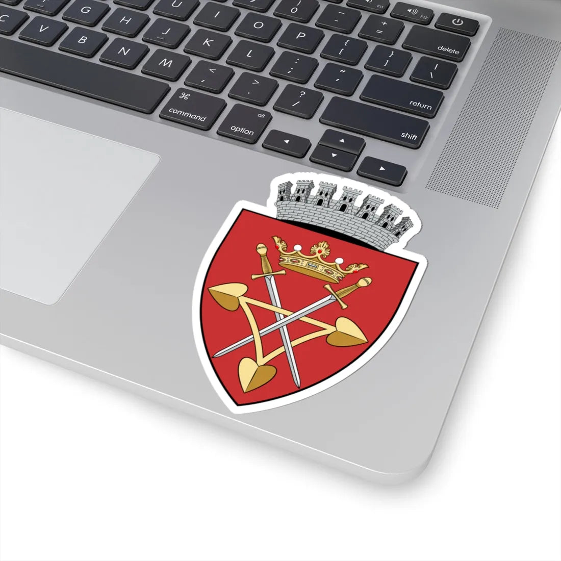 Coa Romania Town Nagyszeben (Oman) (Coat of Arms) STICKER Vinyl Kiss-Cut Decal - The Sticker Space