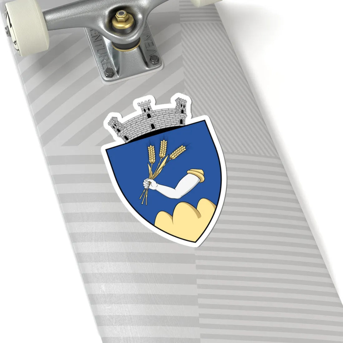 Coa Romania Town Érmihályfalva History (Oman) (Coat of Arms) STICKER Vinyl Kiss-Cut Decal - The Sticker Space