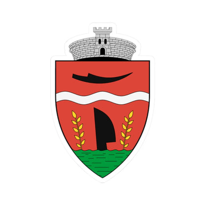 Coa Romania Town Értarcsa (Oman) (Coat of Arms) STICKER Vinyl Kiss-Cut Decal 2 Inch White - The Sticker Space