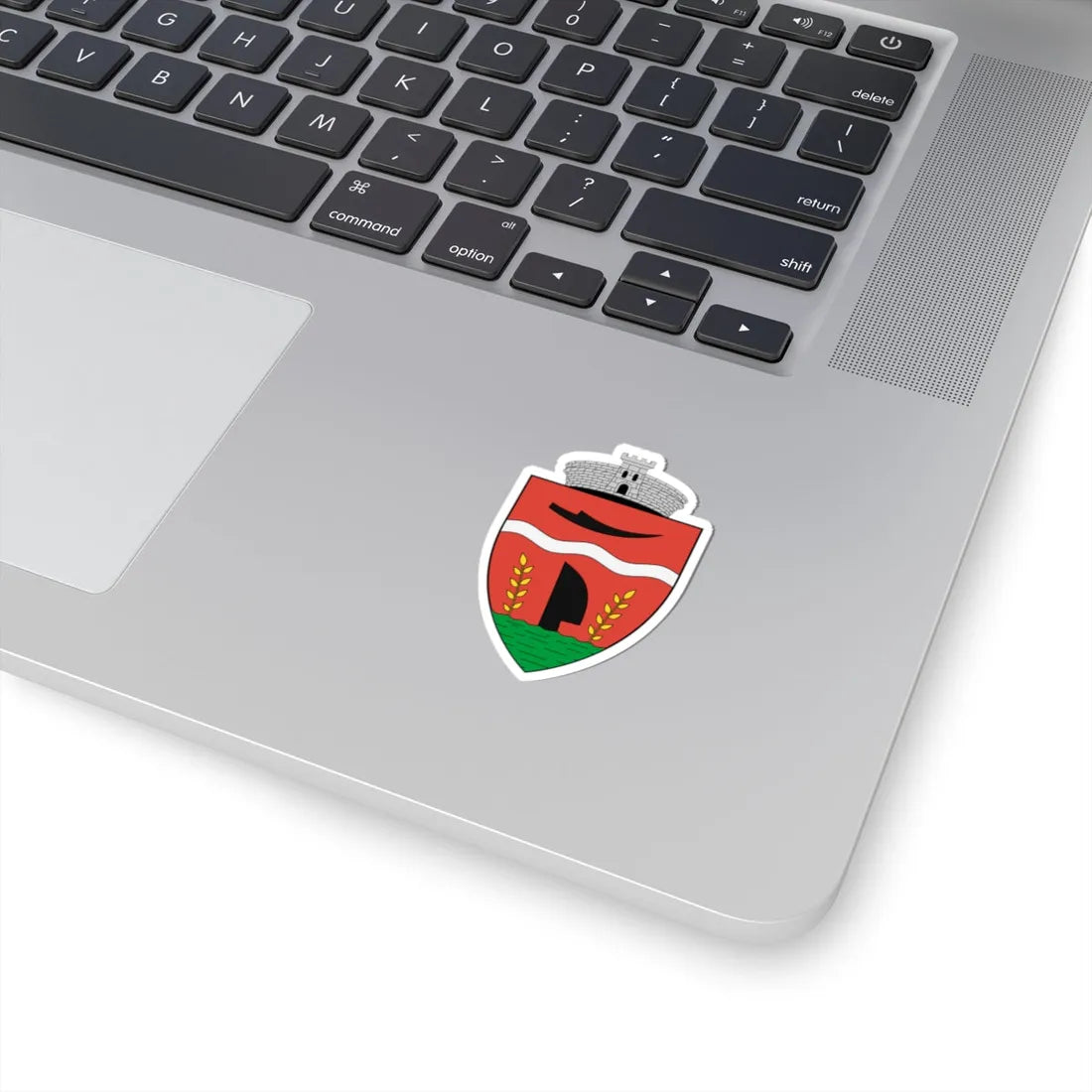 Coa Romania Town Értarcsa (Oman) (Coat of Arms) STICKER Vinyl Kiss-Cut Decal - The Sticker Space
