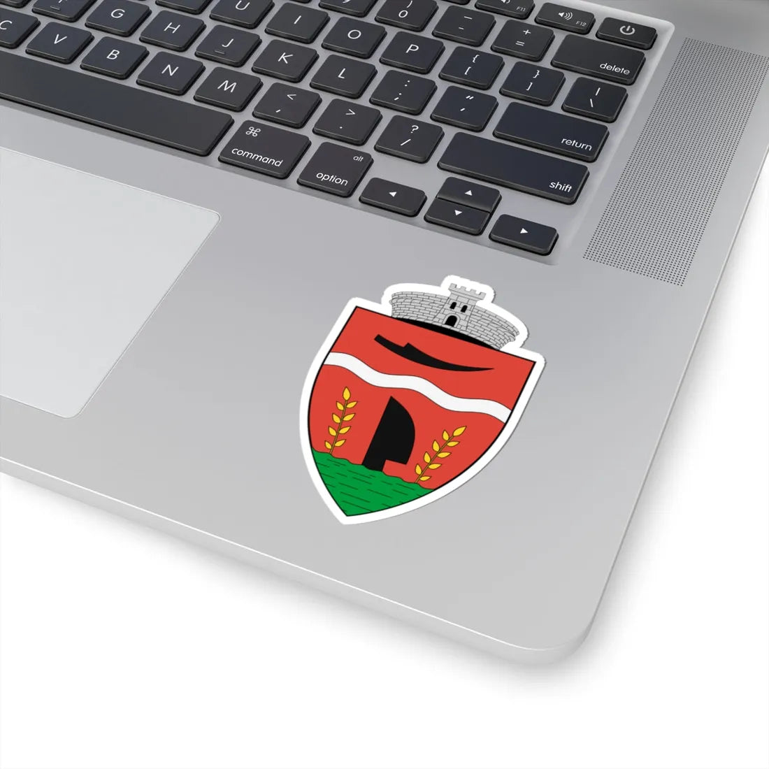 Coa Romania Town Értarcsa (Oman) (Coat of Arms) STICKER Vinyl Kiss-Cut Decal - The Sticker Space