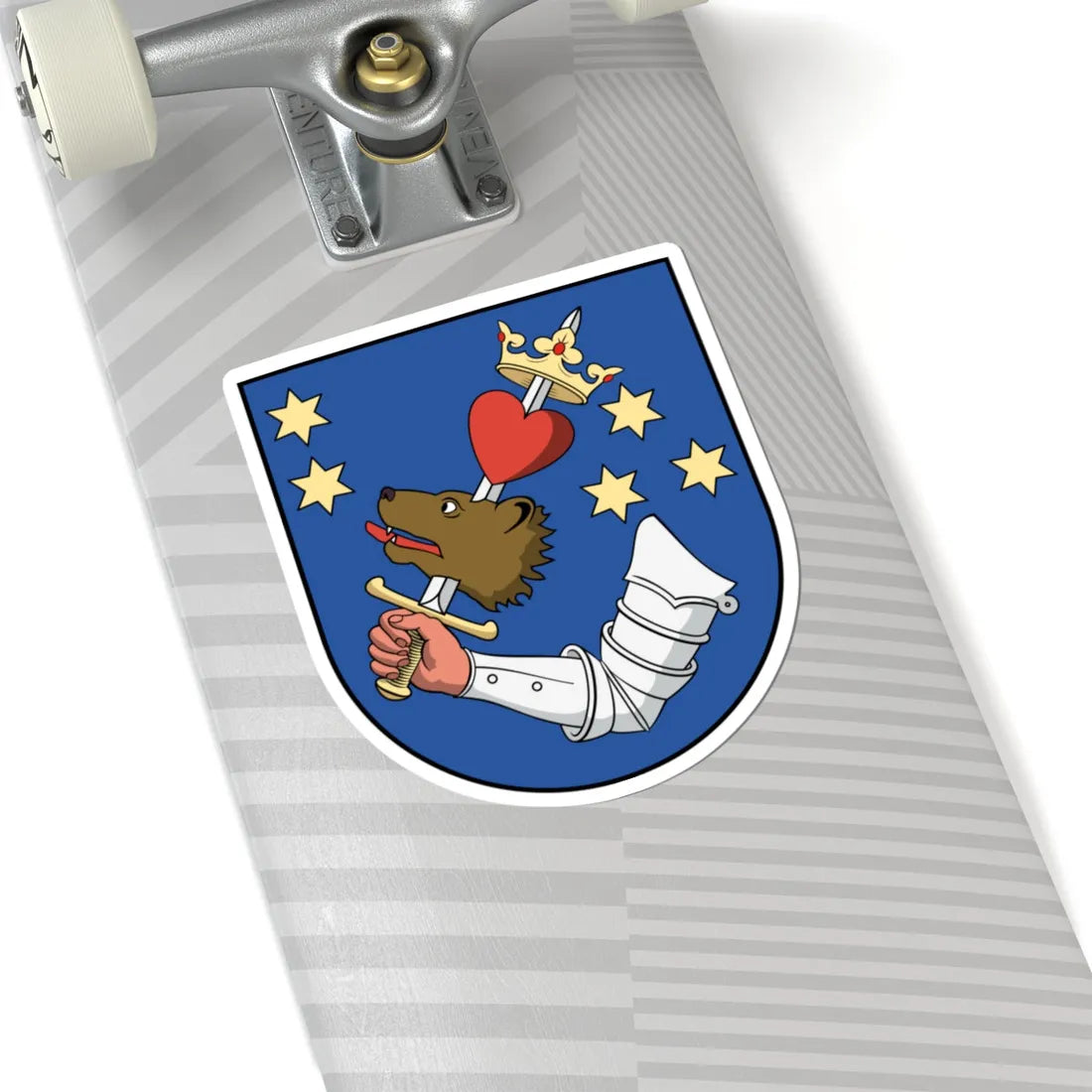 Coa Romania Town Székelyudvarhely (Oman) (Coat of Arms) STICKER Vinyl Kiss-Cut Decal - The Sticker Space