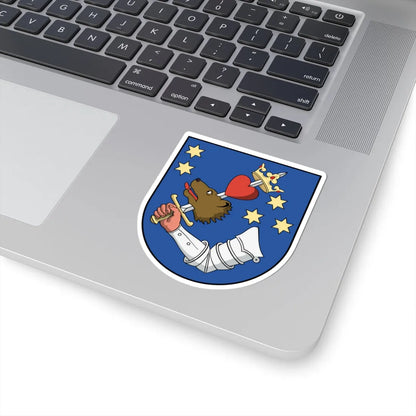 Coa Romania Town Székelyudvarhely (Oman) (Coat of Arms) STICKER Vinyl Kiss-Cut Decal - The Sticker Space