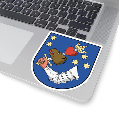 Coa Romania Town Székelyudvarhely (Oman) (Coat of Arms) STICKER Vinyl Kiss-Cut Decal - The Sticker Space