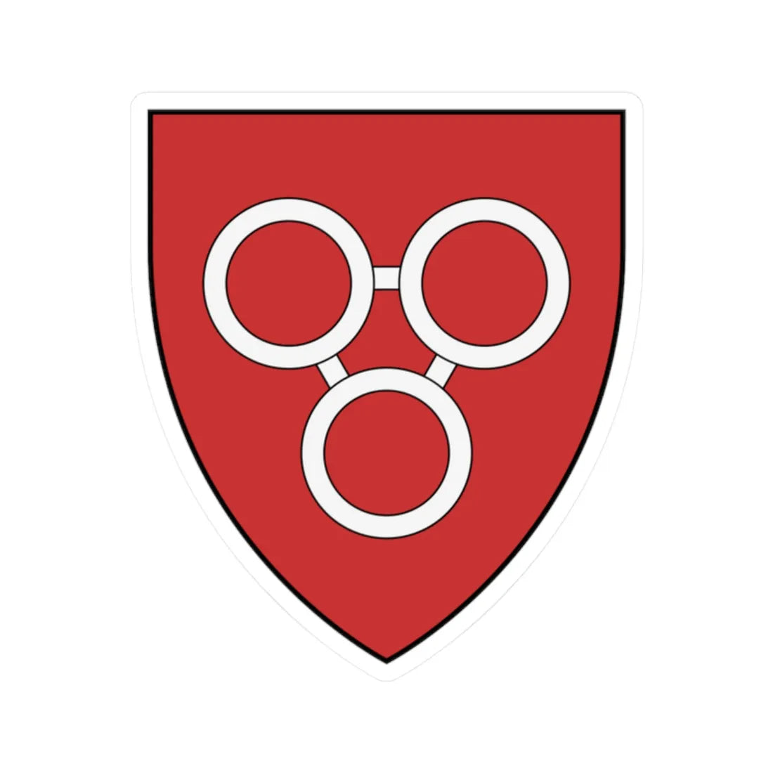 Coa Romania Town Szászveresmart (Oman) (Coat of Arms) STICKER Vinyl Kiss-Cut Decal 2 Inch White - The Sticker Space