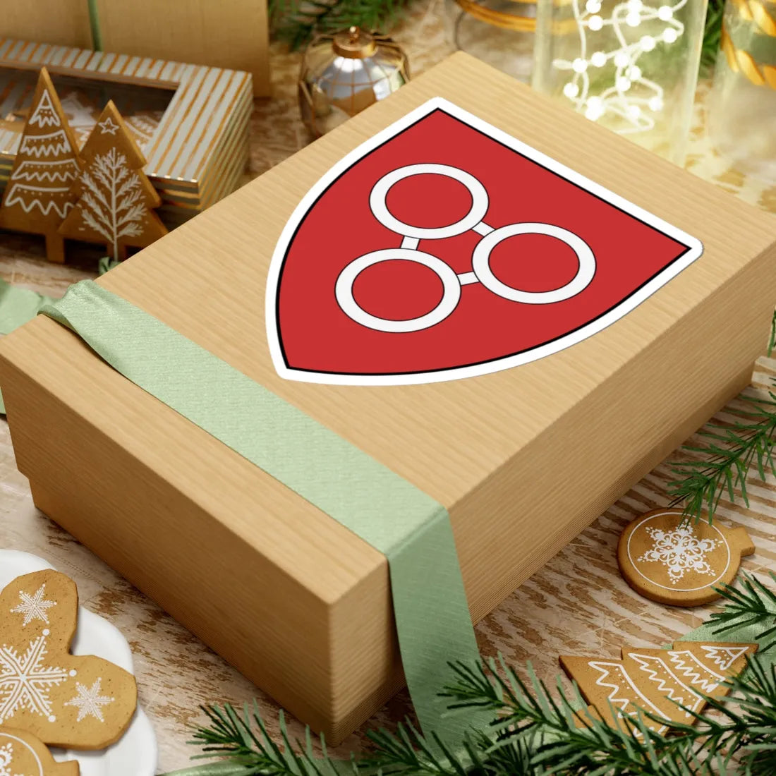 Coa Romania Town Szászveresmart (Oman) (Coat of Arms) STICKER Vinyl Kiss-Cut Decal - The Sticker Space