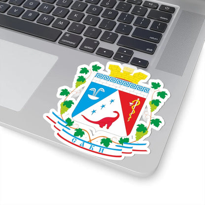 COA Saky Crimea Ukraine (Ukraine) (Coat of Arms) STICKER Vinyl Kiss-Cut Decal - The Sticker Space