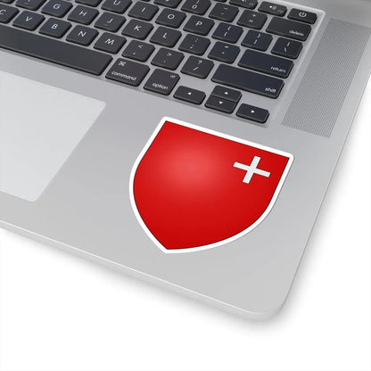 CoA Schwyz Canton (Switzerland) (Coat of Arms) STICKER Vinyl Kiss-Cut Decal - The Sticker Space