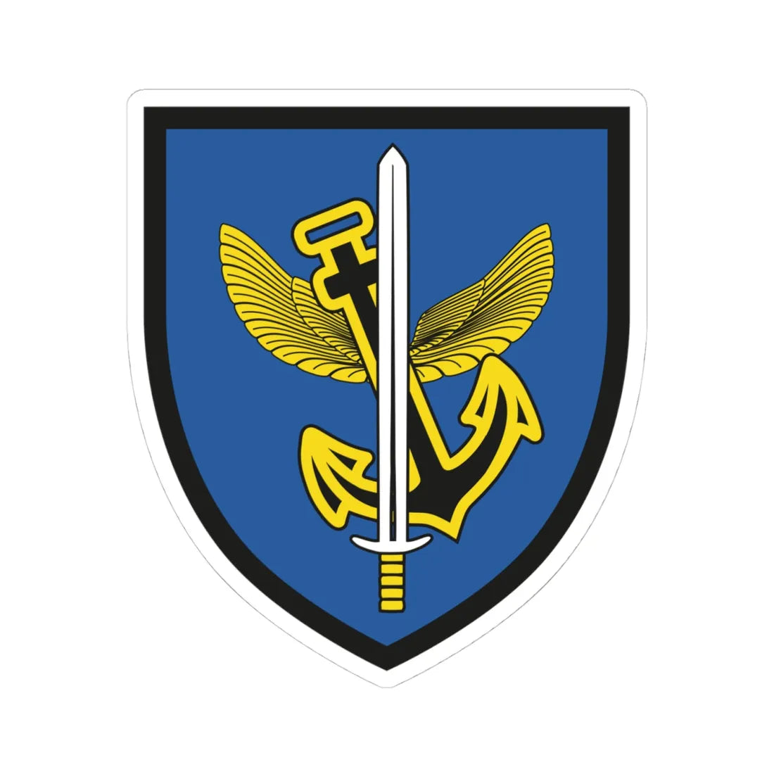 COA SEK M (Germany) (Coat of Arms) STICKER Vinyl Kiss-Cut Decal 4 Inch White - The Sticker Space