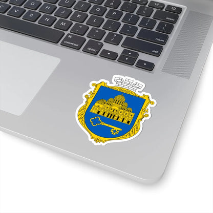 COA Shevchenkivskyi Kyiv Ukraine UHT (Ukraine) (Coat of Arms) STICKER Vinyl Kiss-Cut Decal - The Sticker Space