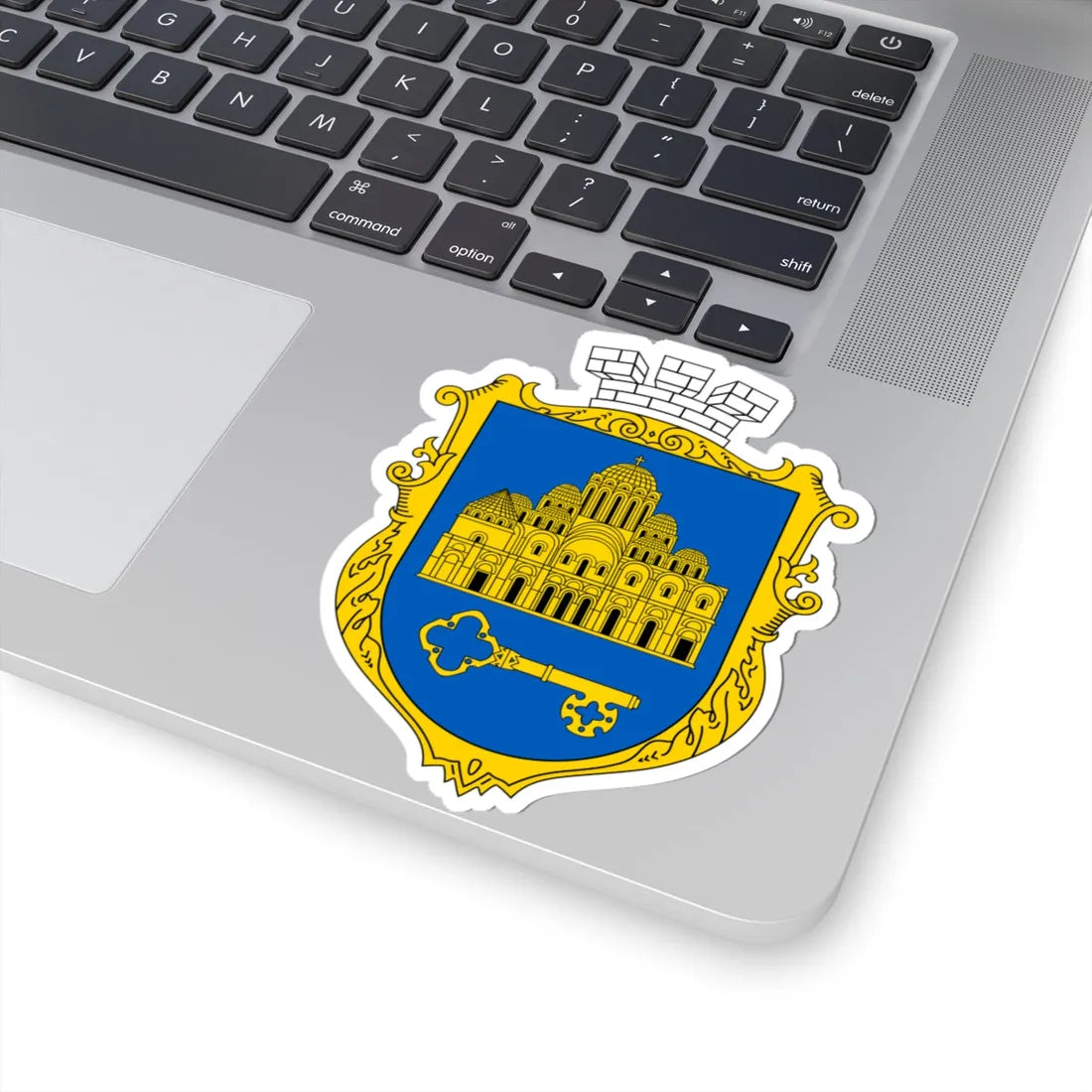 COA Shevchenkivskyi Kyiv Ukraine UHT (Ukraine) (Coat of Arms) STICKER Vinyl Kiss-Cut Decal - The Sticker Space