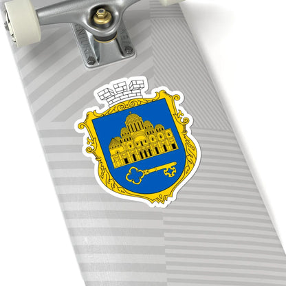 COA Shevchenkivskyi Kyiv Ukraine UHT (Ukraine) (Coat of Arms) STICKER Vinyl Kiss-Cut Decal - The Sticker Space