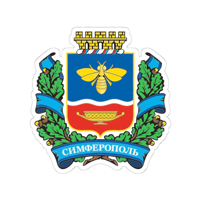 COA Simferopol (Ukraine) (Coat of Arms) STICKER Vinyl Kiss-Cut Decal 6 Inch White - The Sticker Space